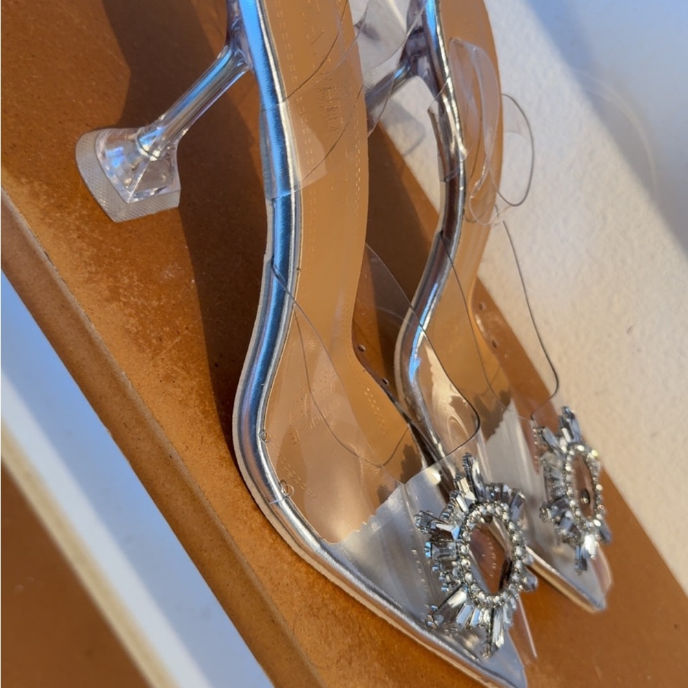 Elegant Silver Women's Heels
